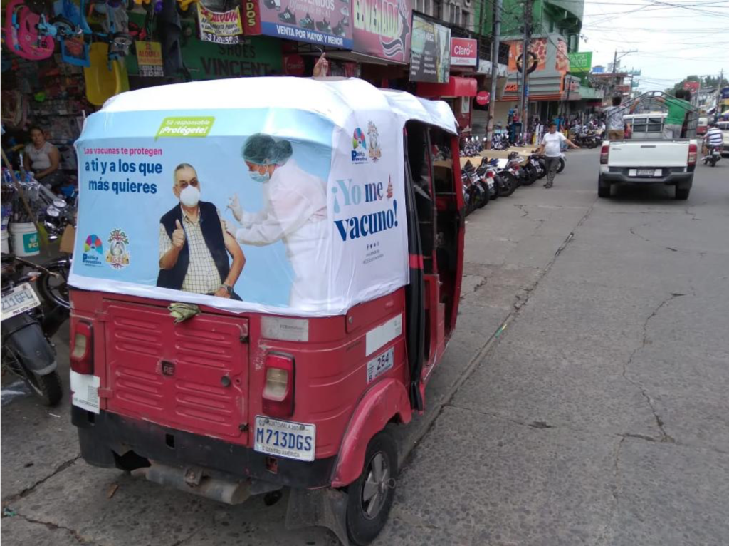 Publicidad Tuc tuc IGSS - Impresiones vinil para tuck tuck